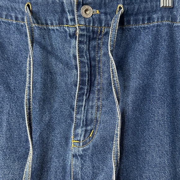 OFNY Denim Maxi Skirt Women’s M Y2K Cargo Side Pockets Jean Skirt mid rise - Picture 4 of 7